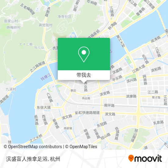 滨盛盲人推拿足浴地图