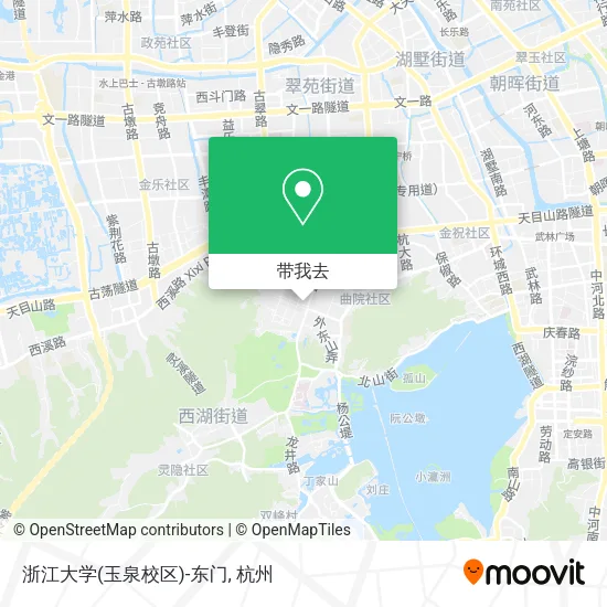 浙江大学(玉泉校区)-东门地图