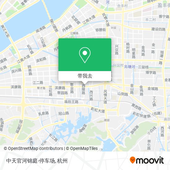中天官河锦庭-停车场地图