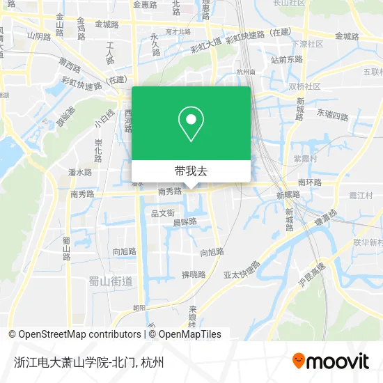 浙江电大萧山学院-北门地图