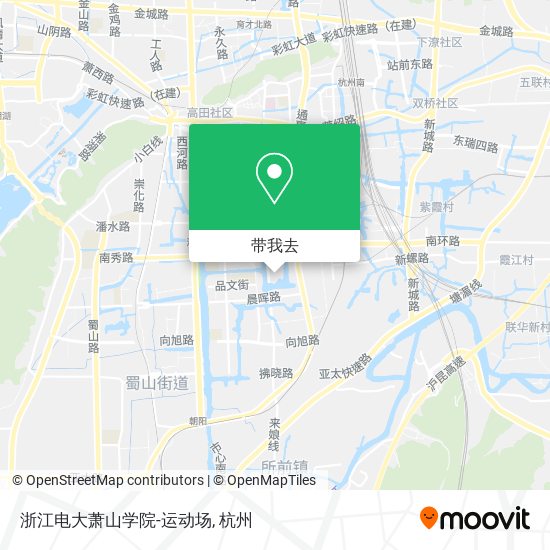 浙江电大萧山学院-运动场地图