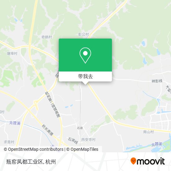 瓶窑凤都工业区地图