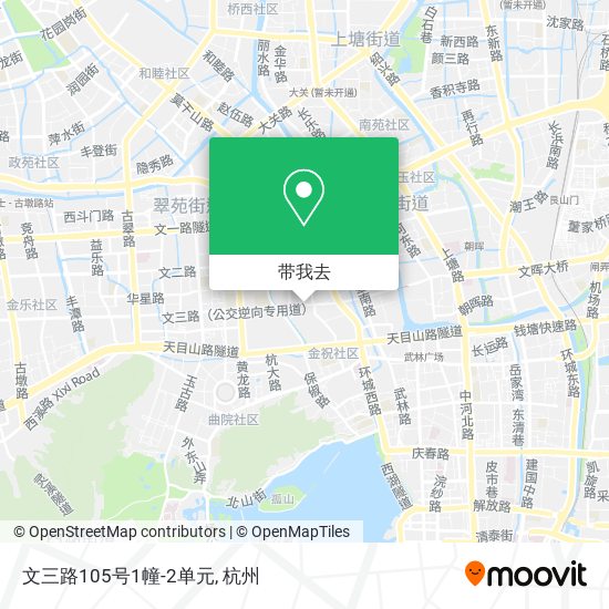 文三路105号1幢-2单元地图