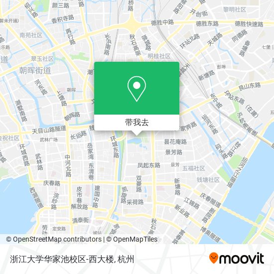 浙江大学华家池校区-西大楼地图