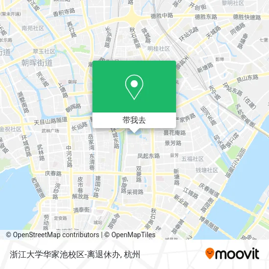 浙江大学华家池校区-离退休办地图