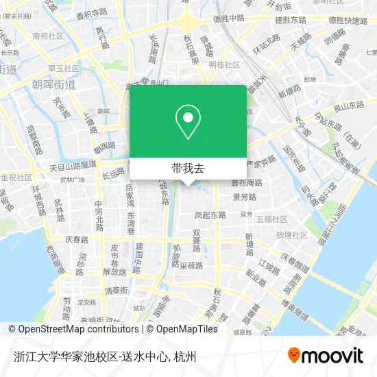 浙江大学华家池校区-送水中心地图