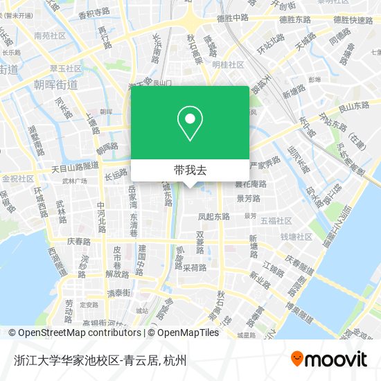 浙江大学华家池校区-青云居地图