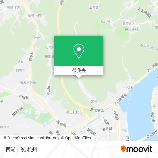 西湖十景地图