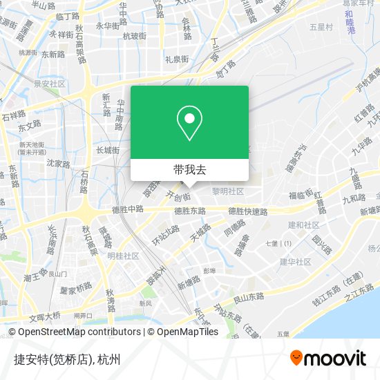 捷安特(笕桥店)地图