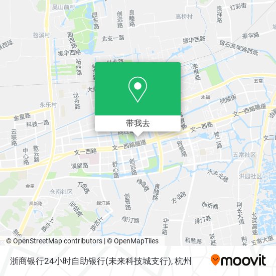 浙商银行24小时自助银行(未来科技城支行)地图