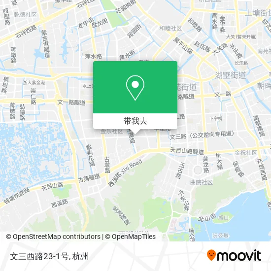 文三西路23-1号地图