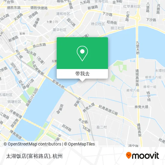 太湖饭店(富裕路店)地图
