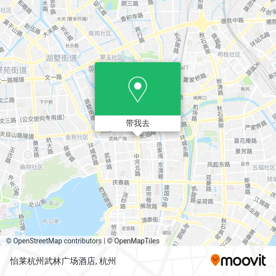 怡莱杭州武林广场酒店地图