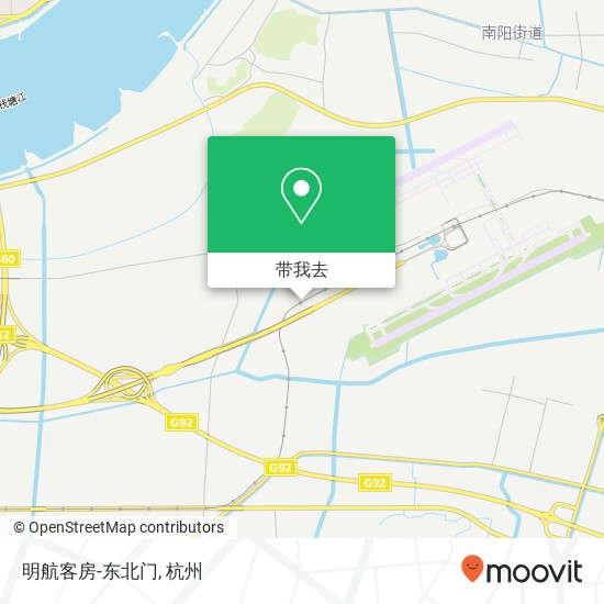 明航客房-东北门地图