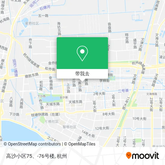 高沙小区75、-76号楼地图