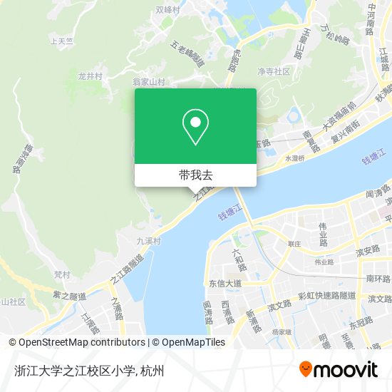 浙江大学之江校区小学地图