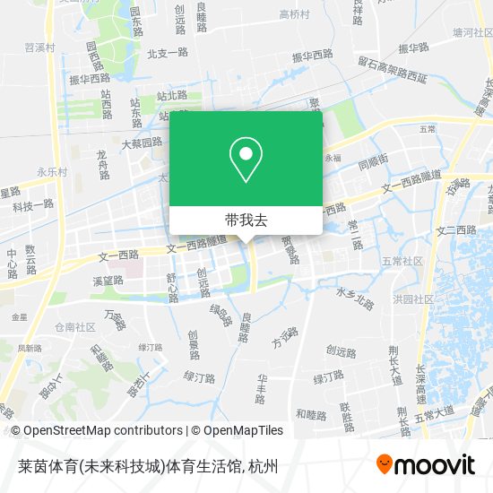 莱茵体育(未来科技城)体育生活馆地图