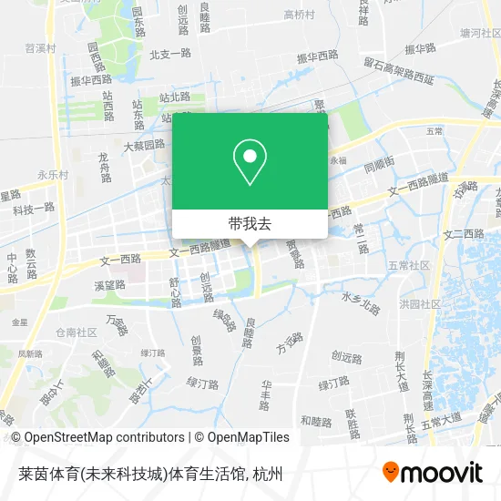 莱茵体育(未来科技城)体育生活馆地图