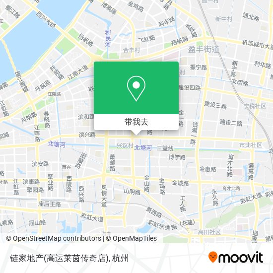 链家地产(高运莱茵传奇店)地图