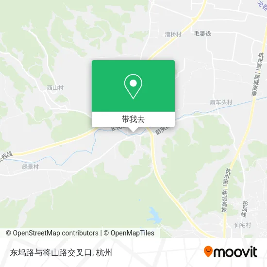 东坞路与将山路交叉口地图