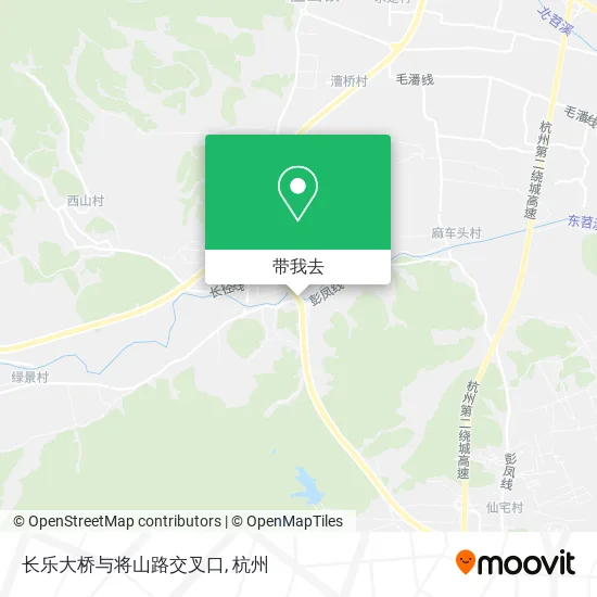 长乐大桥与将山路交叉口地图