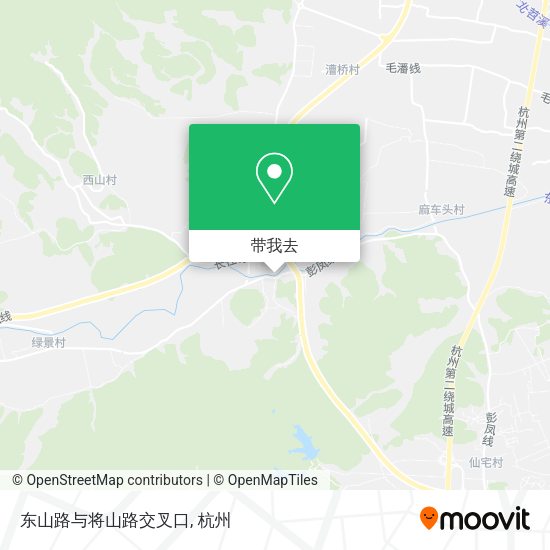 东山路与将山路交叉口地图
