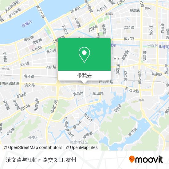 滨文路与江虹南路交叉口地图