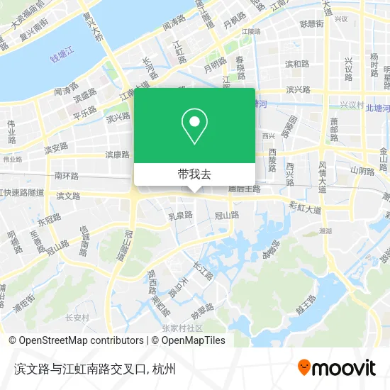 滨文路与江虹南路交叉口地图