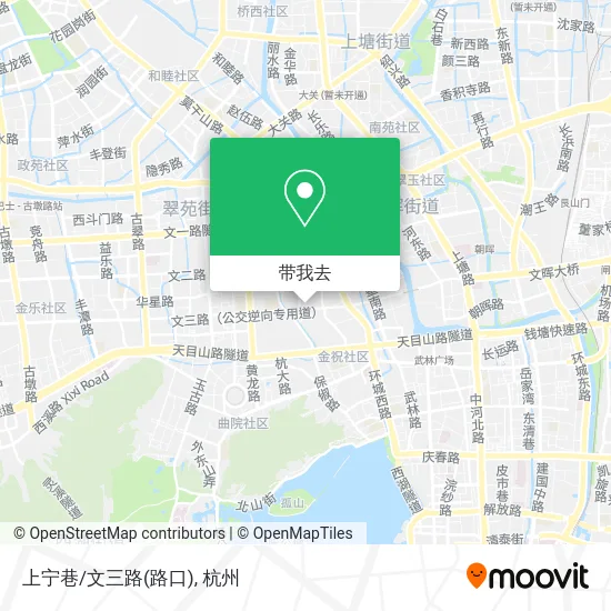 上宁巷/文三路(路口)地图