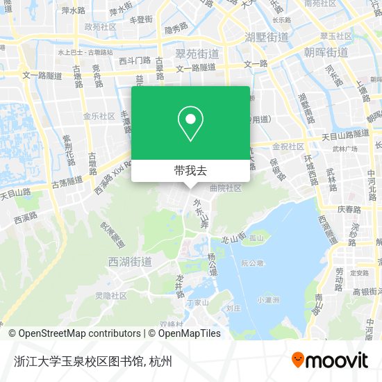 浙江大学玉泉校区图书馆地图