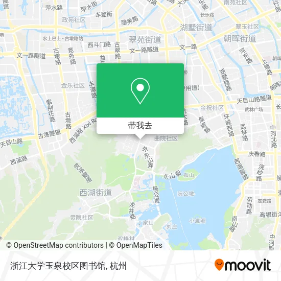 浙江大学玉泉校区图书馆地图