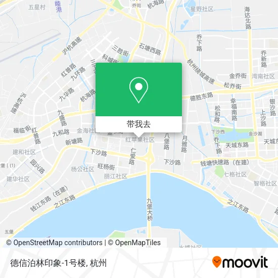 德信泊林印象-1号楼地图
