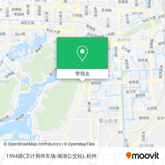 1594路(卫计局停车场-湘湖公交站)地图
