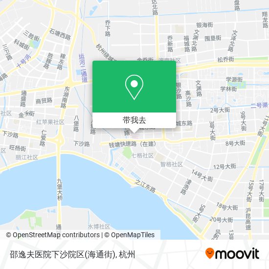 邵逸夫医院下沙院区(海通街)地图