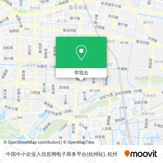 中国中小企业入信息网电子商务平台(杭州站)地图