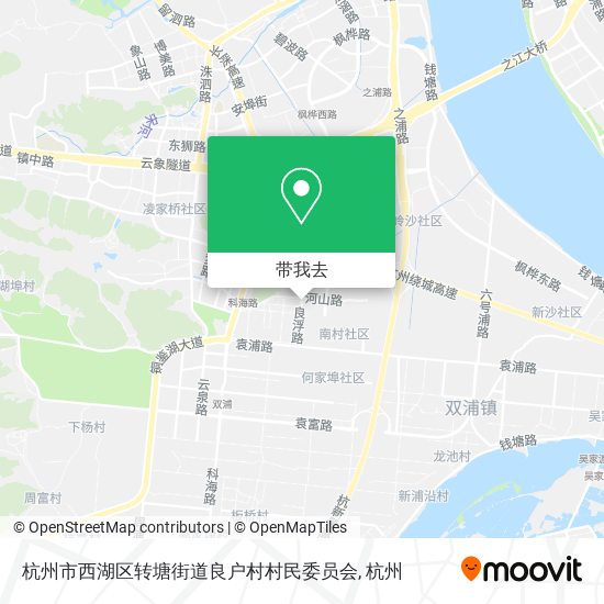 杭州市西湖区转塘街道良户村村民委员会地图