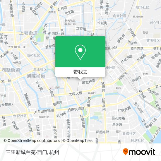 三里新城兰苑-西门地图