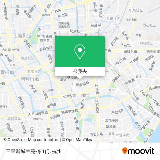 三里新城兰苑-东1门地图