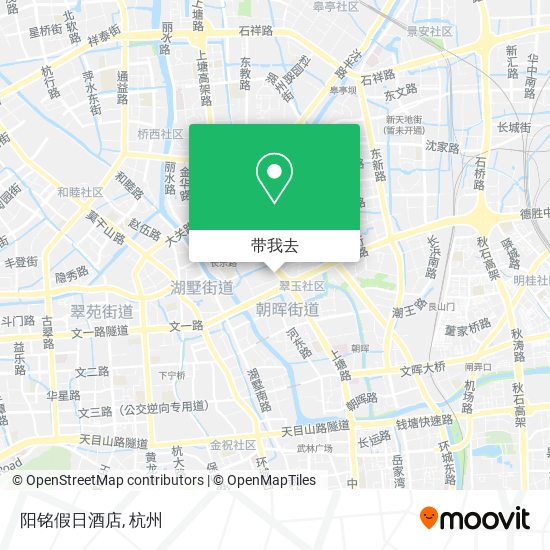 阳铭假日酒店地图