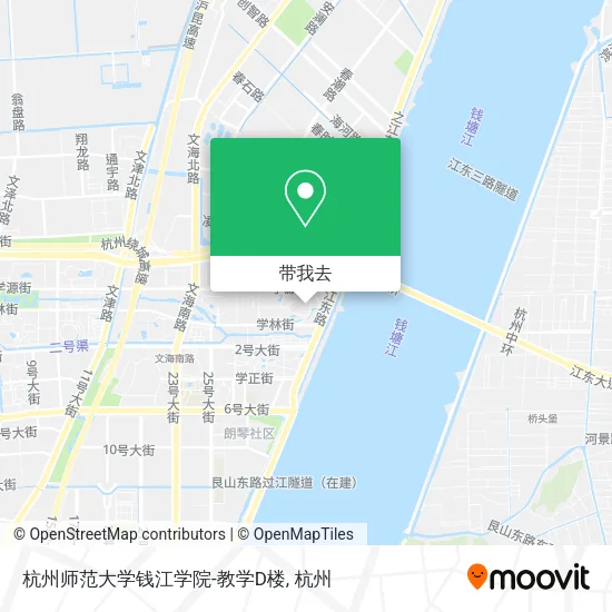 杭州师范大学钱江学院-教学D楼地图