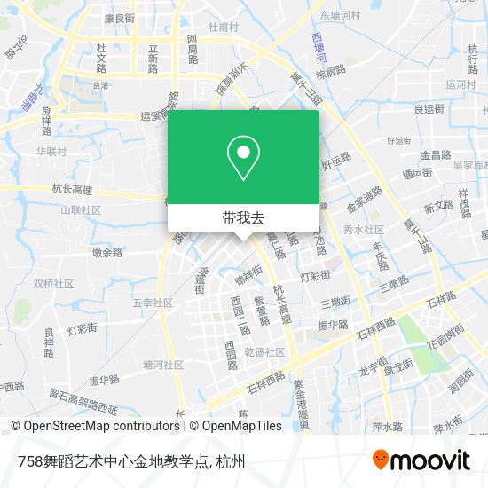 758舞蹈艺术中心金地教学点地图