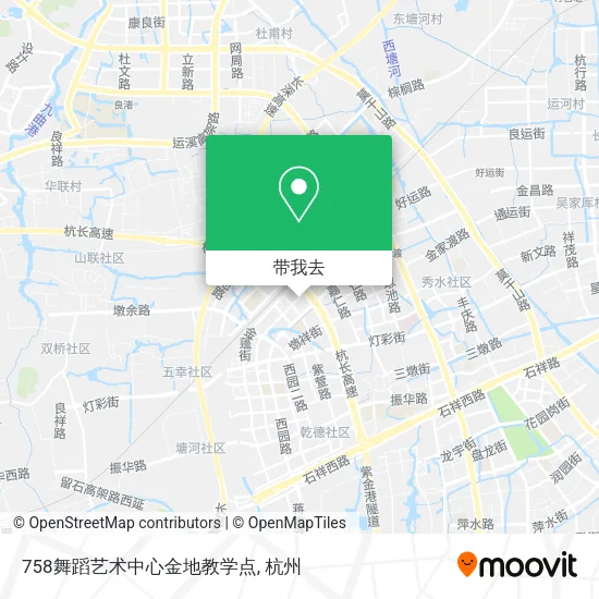 758舞蹈艺术中心金地教学点地图