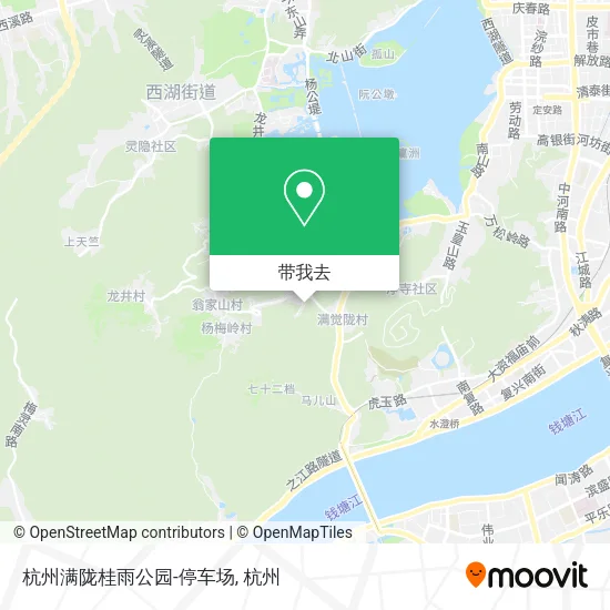 杭州满陇桂雨公园-停车场地图