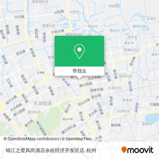 锦江之星风尚酒店余杭经济开发区店地图