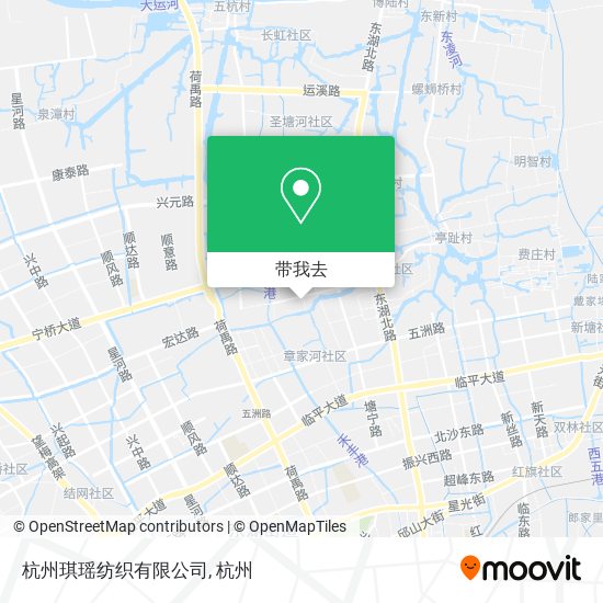 杭州琪瑶纺织有限公司地图