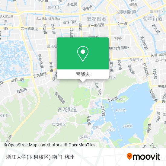 浙江大学(玉泉校区)-南门地图
