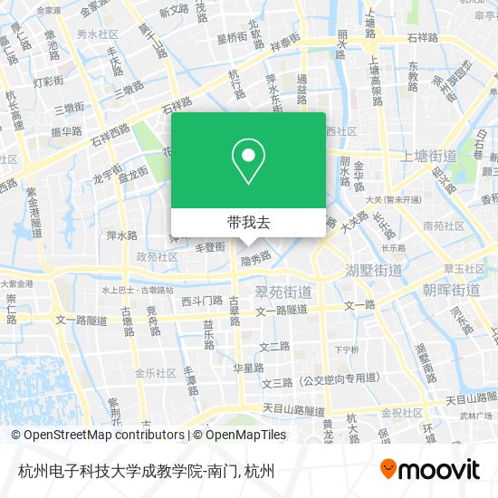 杭州电子科技大学成教学院-南门地图