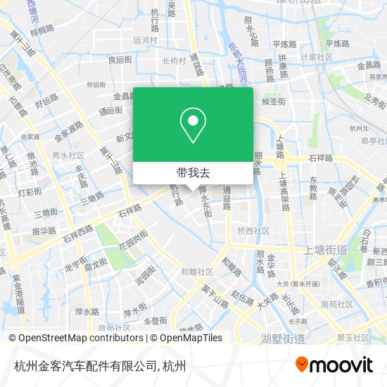 杭州金客汽车配件有限公司地图