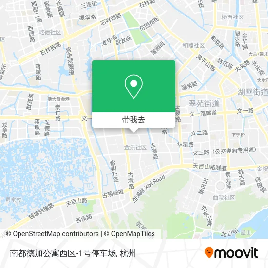 南都德加公寓西区-1号停车场地图