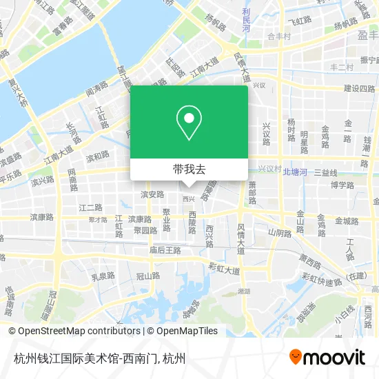 杭州钱江国际美术馆-西南门地图